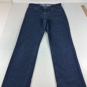 Lucky Brand Jeans Women's 6 Reg Mid Rise Sweet Straight Dark Blue Stretch Denim